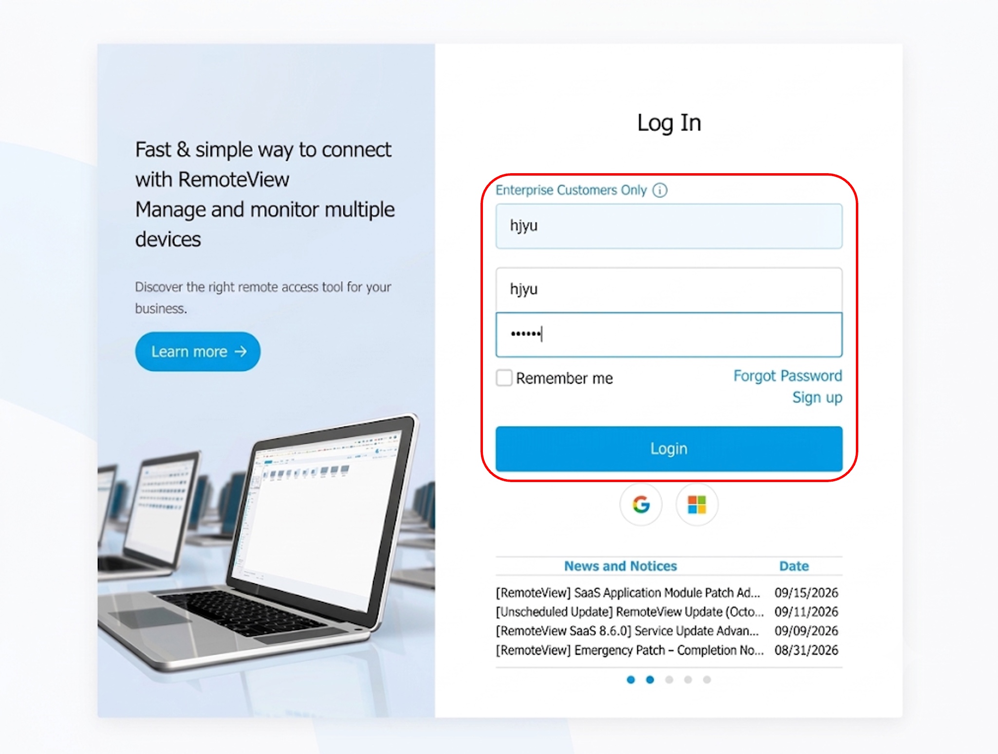 https://www.rview.com Login